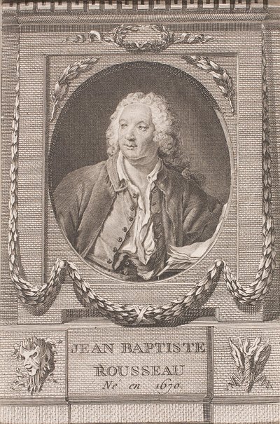 Jean Baptiste Rousseau door Pierre Dupin
