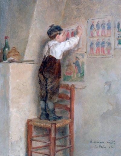 In de klas, 1883 door Pierre Edouard Frere