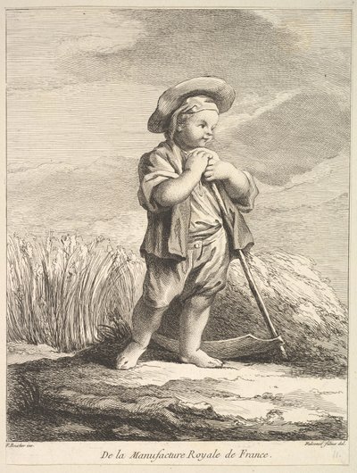 Kleine jongen met een zeis, uit Premier Livre de Figures d