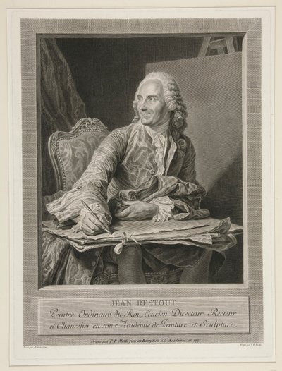 Jean Restout de Jongere door Pierre Etienne Moitte