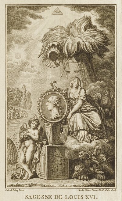 De wijsheid van Louis XVI door Pierre Etienne Moitte