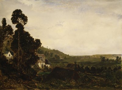 Een Oude Kapel in een Vallei, ca. 1835 door Pierre Etienne Theodore Rousseau