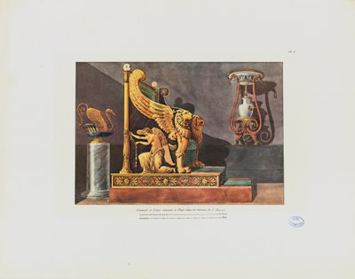 Fauteuil en vaas in het huis van C.D., uit 
