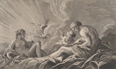 Liefde Ingelicht Door Mercurius, 18e eeuw door Pierre François Basan