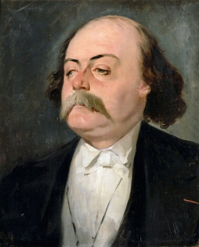 Portret van Gustave Flaubert 1821-1880 door Pierre François Eugène Giraud