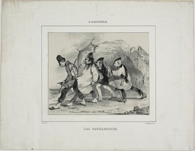 De landschapsschilders door Pierre François Eugène Giraud