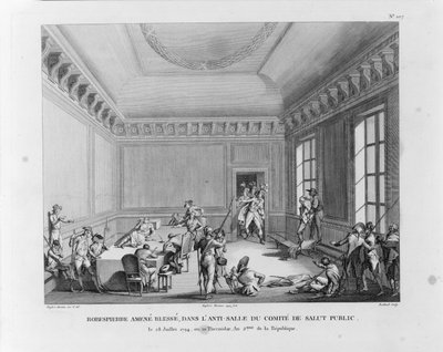 De arrestatie van Robespierre op 27 juli 1794 door Pierre Gabriel Berthault