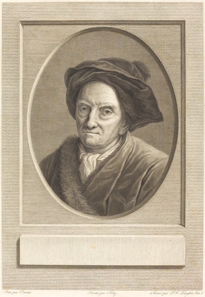 Fontenelle door Pierre Gabriel Langlois after Guillaume Voiriot after Jean Jacques Forty