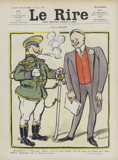 Valse start. Illustratie voor Le Rire door Pierre Georges Jeanniot