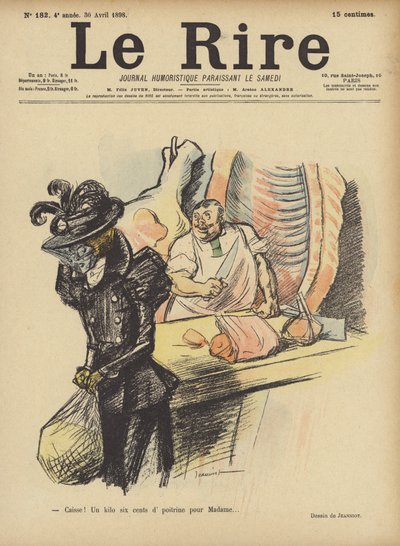 Illustratie voor Le Rire door Pierre Georges Jeanniot