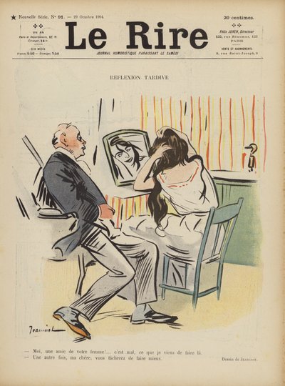 Illustratie voor Le Rire door Pierre Georges Jeanniot