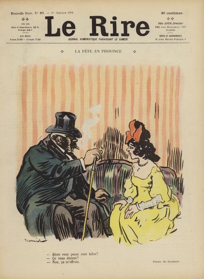 Illustratie voor Le Rire door Pierre Georges Jeanniot