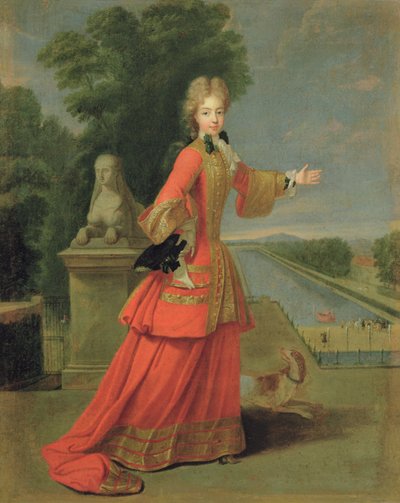 Marie-Adelaide de Savoie (1685-1712) in jachtkleding, c.1704 door Pierre Gobert