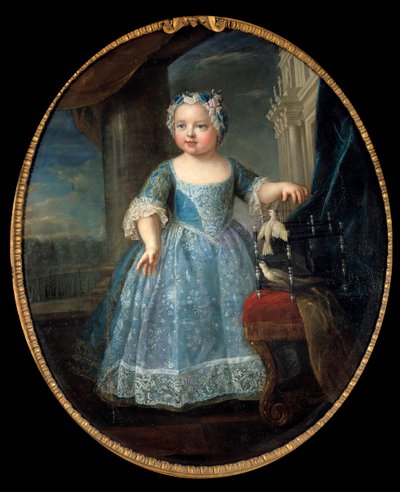 Portret van Louise Marie van Frankrijk (1728-1733) door Pierre Gobert