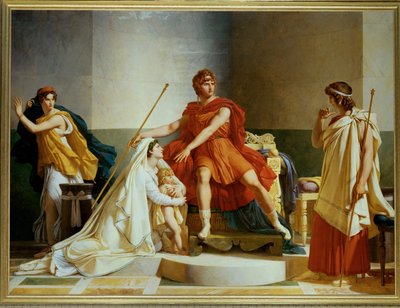 Andromache en Pyrrhus ... door Pierre Guérin