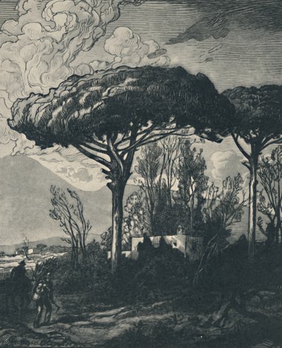 De Vesuvius van Pompeii, 1919 door Pierre Gusman