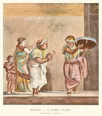 Mozaïek, een komische scène, Cicero