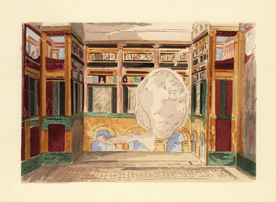 Oecus of salon in het Huis van het Labyrint door Pierre Gusman