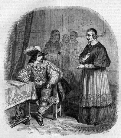Opgericht in 1635 door Lodewijk XIII (1601-1643) en kardinaal Richelieu (Armand Jean du Plessis de Richelieu) (1585-1642). Gravure door G. Staal door Pierre Gustave Eugene Staal