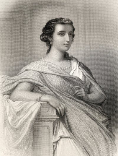 Aspasia van Milete (c.470-410 v.Chr.) illustratie uit 