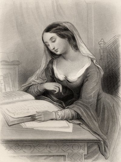 Heloise (1101-60) illustratie uit 