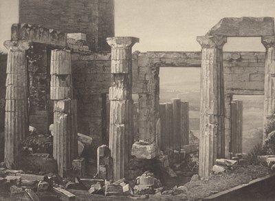 Griekenland. De Propyleeën in Athene door Pierre Gustave Joly