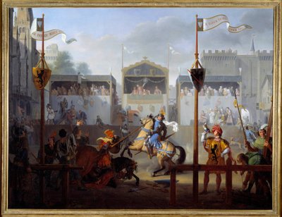 Een toernooi in de 14e eeuw door Pierre Henri Revoil