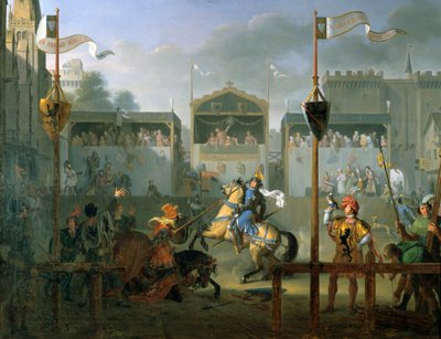 Het toernooi, 1812 door Pierre Henri Revoil