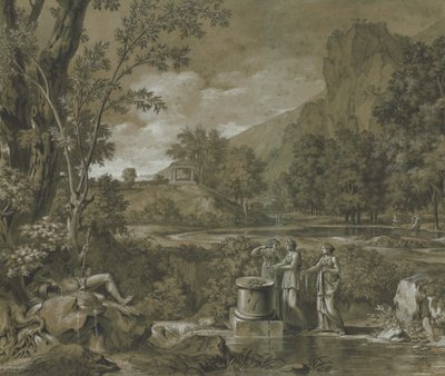 Klassiek landschap, 1779 door Pierre Henri de Valenciennes