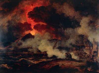 Uitbarsting van de Vesuvius door Pierre Henri de Valenciennes