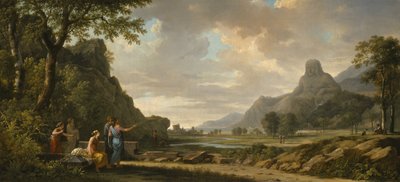 De Berg Athos Gegraveerd als een Monument voor Alexander de Grote, 1796 door Pierre Henri de Valenciennes