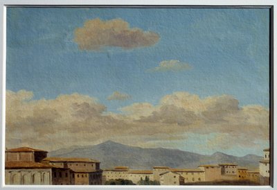 Luchtstudie bij Quirinal (Rome). Schilderij door Pierre Henri De Valenciennes door Pierre Henri de Valenciennes