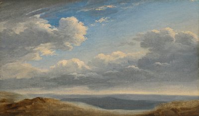 Studie van wolken boven de Romeinse Campagna c.1782-85 door Pierre Henri de Valenciennes