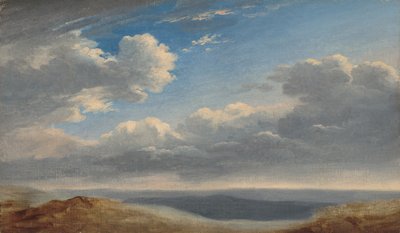 Studie van wolken boven de Romeinse Campagna, ca. 1782-1785 door Pierre Henri de Valenciennes