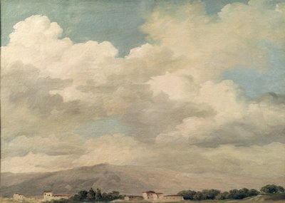 Studie van de lucht bij Quirinal door Pierre Henri de Valenciennes