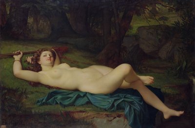 Bacchante, 1864 door Pierre Honore Hugrel