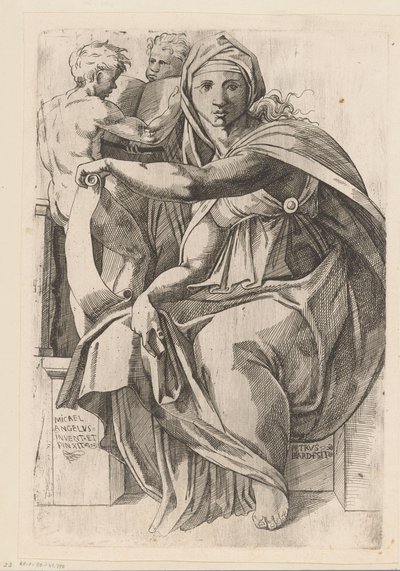 Delfische sibille door Pierre II Biard