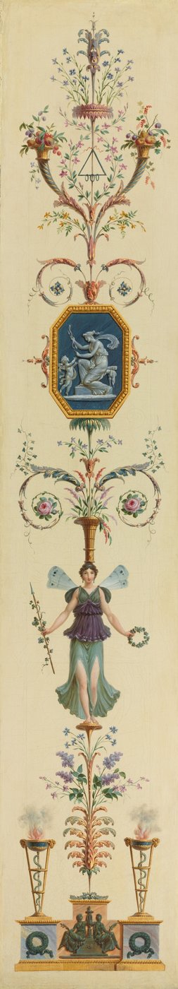 Decoratief paneel door Pierre II Rousseau
