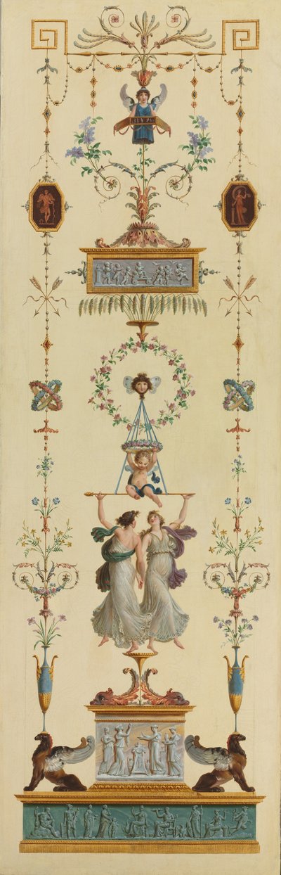 Decoratief Paneel door Pierre II Rousseau