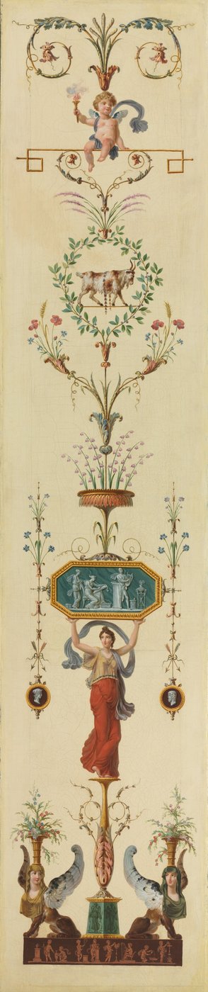 Decoratief paneel door Pierre II Rousseau