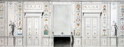 Ontwerp voor een salon door Pierre II Rousseau