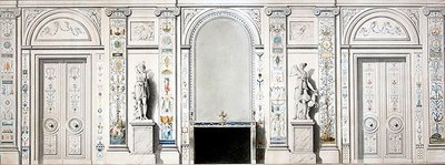 Ontwerp voor een salon door Pierre II Rousseau