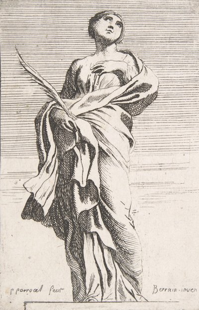 Staande vrouwelijke figuur, ca. 1739-40 door Pierre Ignace Parrocel
