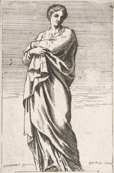 Staand vrouwelijk figuur door Pierre Ignace Parrocel