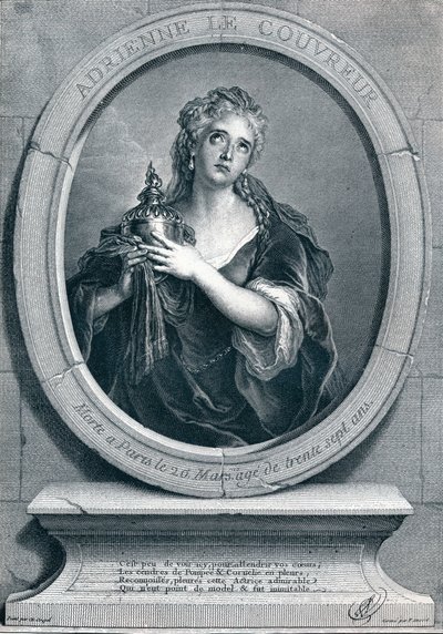 Adrienne Lecouvreur 1692-1730 als Cornelia, 1903 door Pierre Imbert Drevet