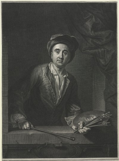 François de Troy, naar een zelfportret door Pierre Imbert Drevet