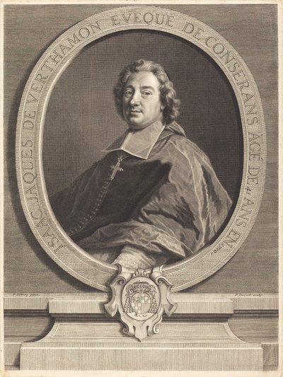 Isaac-Jacques de Verthamon door Pierre Imbert Drevet after François de Troy