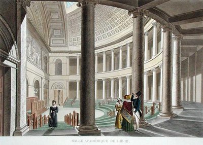 Interieur van de Academie in Luik, uit 