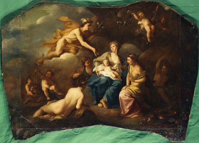 De geboorte van Bacchus, ca. 1720 door Pierre Jacques Cazes