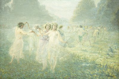 Ochtenddans van de Sylphiden door Pierre Jacques Dierckx